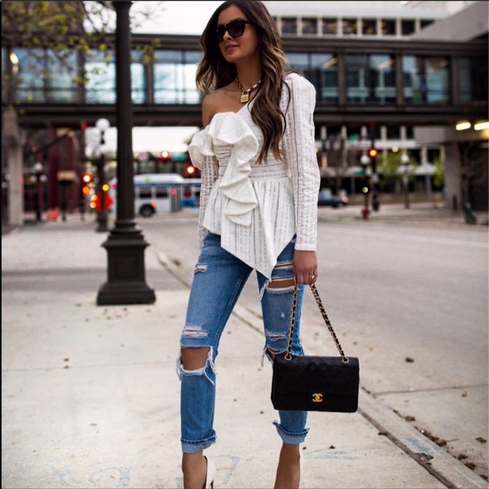 Lea & Viola Ruffle Top from Revolve
